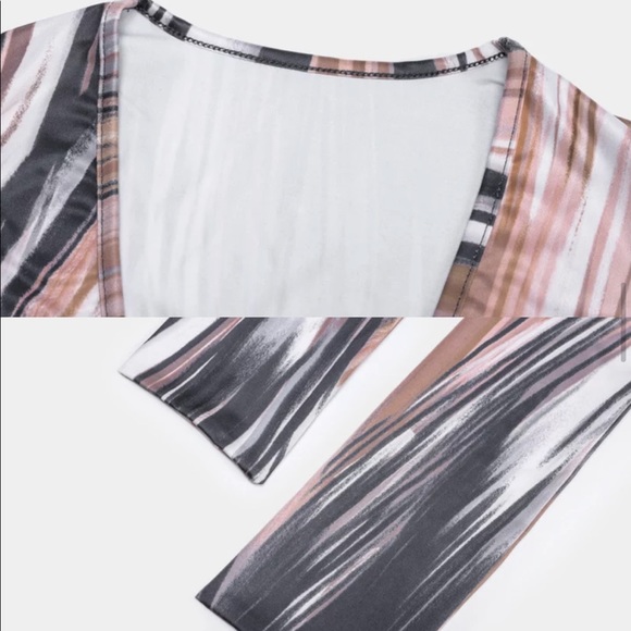 Coco Muted Palate Faux Wrap Bodycon Maxi Dress - Picture 5 of 11